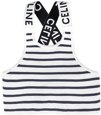 (Women) CELINE FW22 Striped Sleeveless Pullover Sports Bra Beige - 2AC86372N-01MA Lookbook (Women) CELINE FW22 Striped Sleeveless Pullover Sports Bra Beige - 2AC86372N-01MA