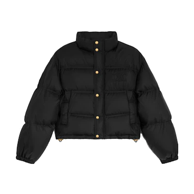 (Women) CELINE FW23 Black High-Neck Cropped Down Jacket 2W662092L-38NO