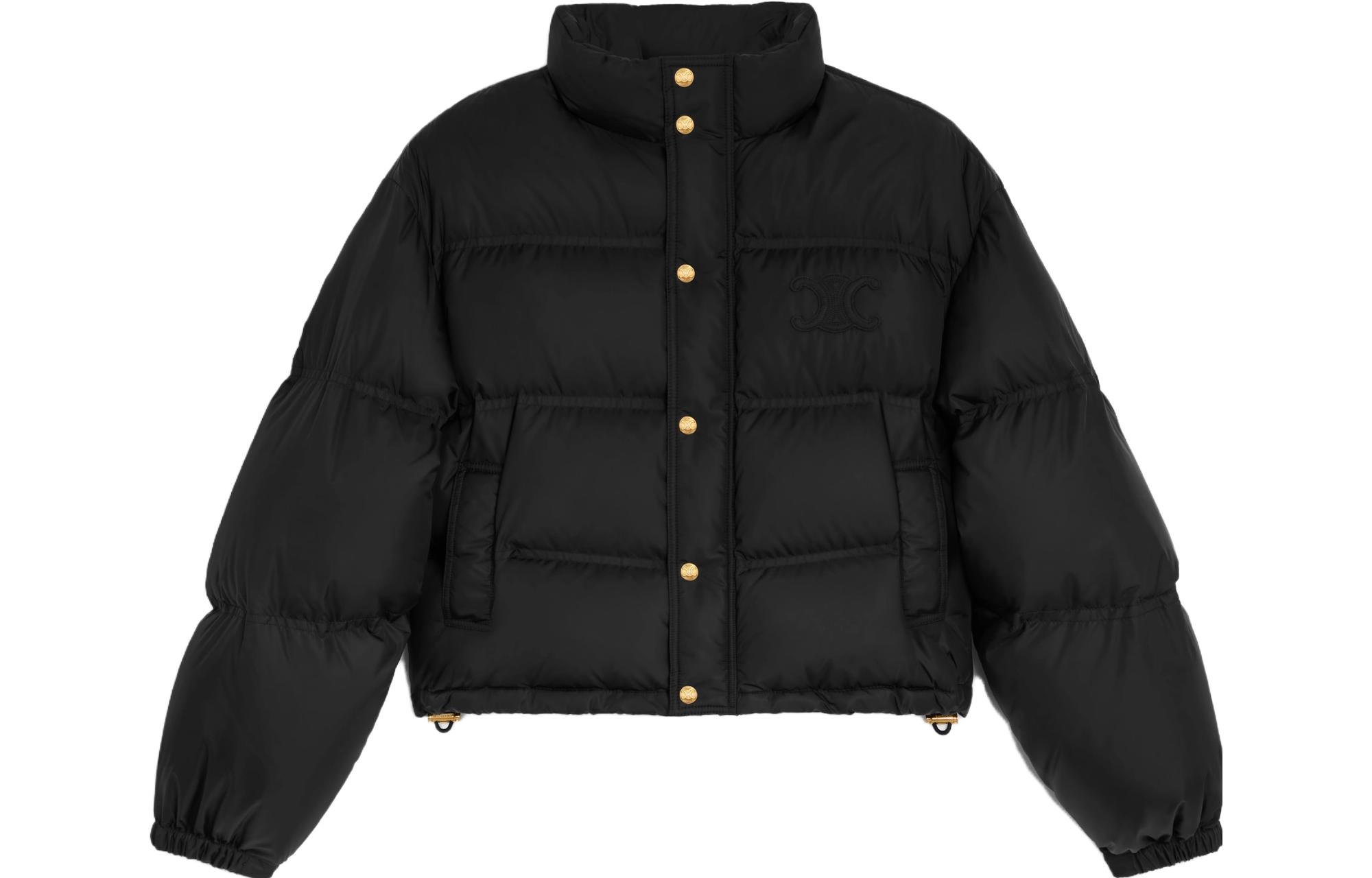 (Women) CELINE FW23  Black High-Neck Cropped Down Jacket 2W662092L-38NO 圖 2