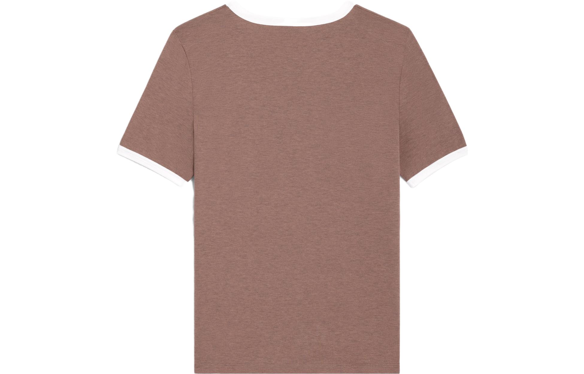 Lookbook (W) 赛琳 CELINE 2023秋冬配色块Logo印花T恤棕色 2X17H671Q-19VO