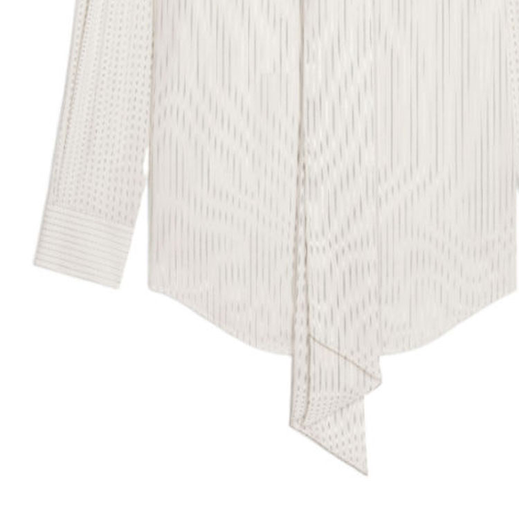 Sizing (W) CAMISA LARGA RAYADA BLOQUES DE COLOR BLANCA MANGA LARGA CELINE FW23 2C988479V-98CG