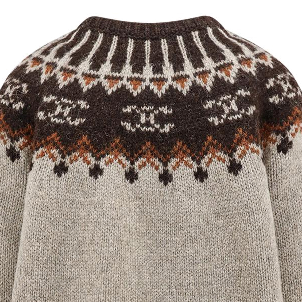 Sizing (W) CELINE FW23 Sweater Crewneck Bordir Multicolor. 2ADJ7823V-09GM