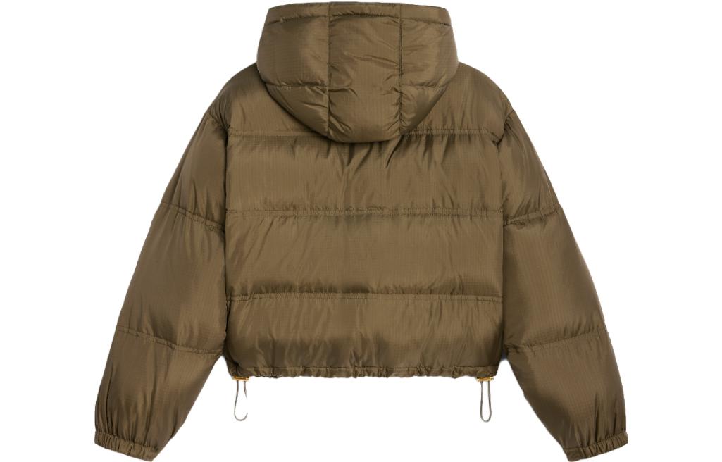 (Women) CELINE FW23  Khaki Hooded Embroidered Long Sleeve Down Jacket 2W799611T-02KK 圖 3