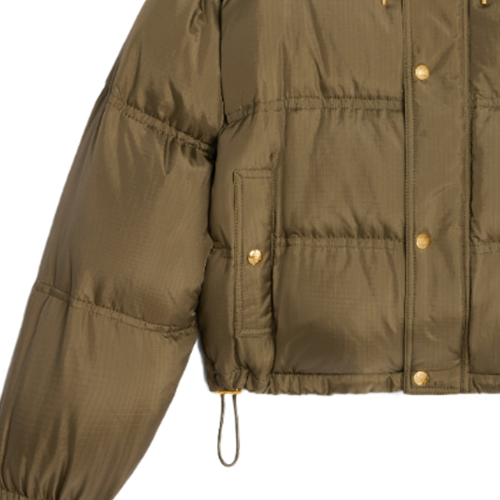 (Women) CELINE FW23  Khaki Hooded Embroidered Long Sleeve Down Jacket 2W799611T-02KK 圖 5