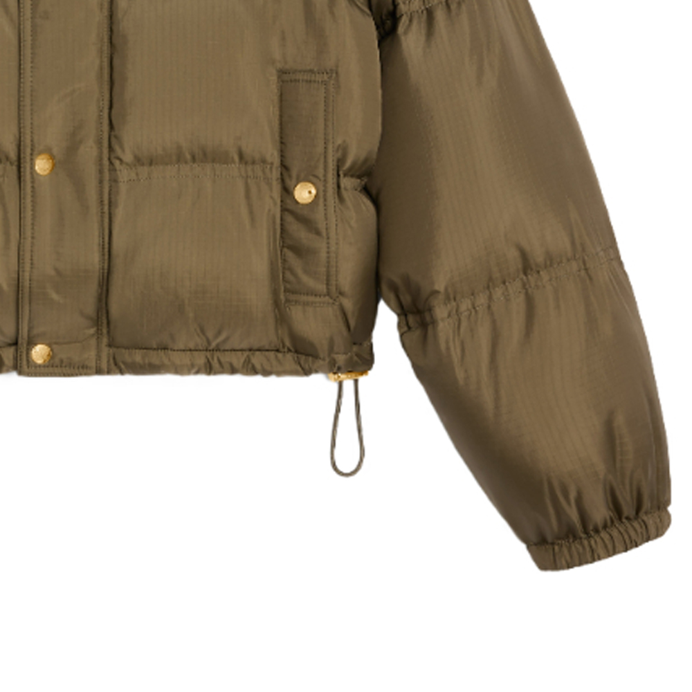 (Women) CELINE FW23  Khaki Hooded Embroidered Long Sleeve Down Jacket 2W799611T-02KK 圖 6