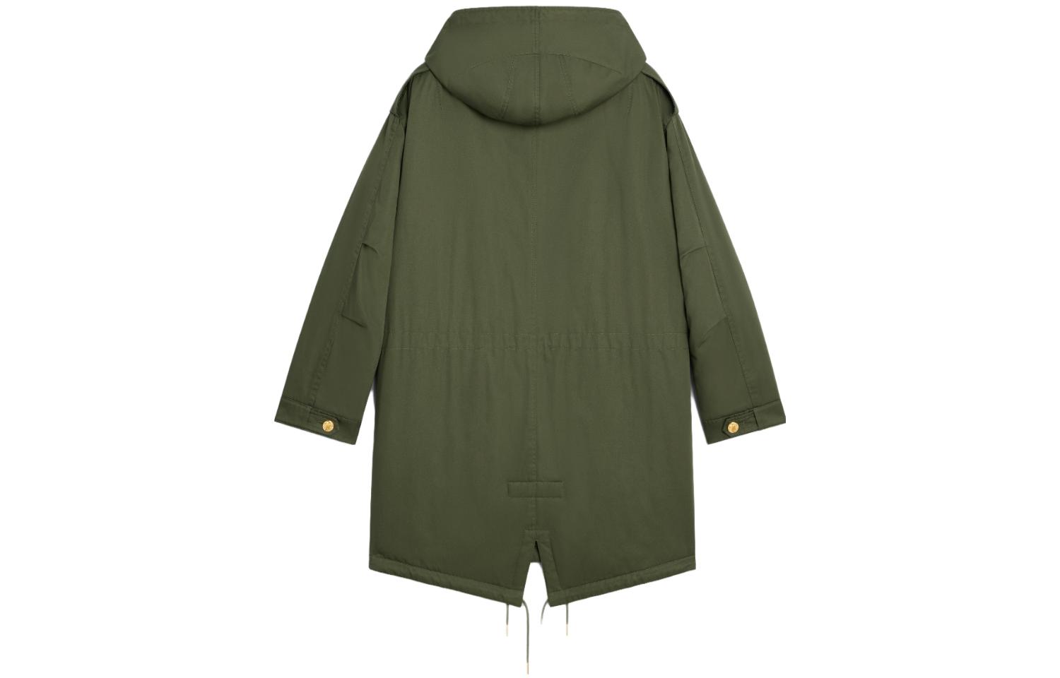 (Women) CELINE FW23  Military Green Hooded Cotton Jacket with Pockets. 2W953004N-02BE 圖 3