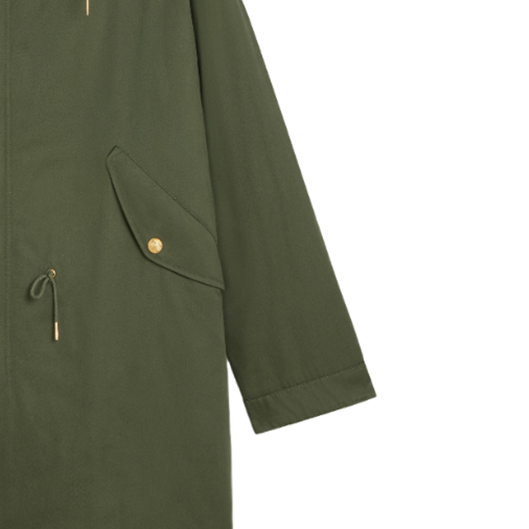 (Women) CELINE FW23  Military Green Hooded Cotton Jacket with Pockets. 2W953004N-02BE 圖 6