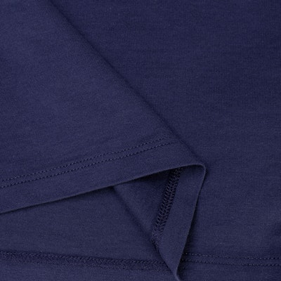 (W) セリーヌ FW23 ネイビーカラーブロック ロゴプリント 半袖Tシャツ 2X17H671Q-07FJ 2