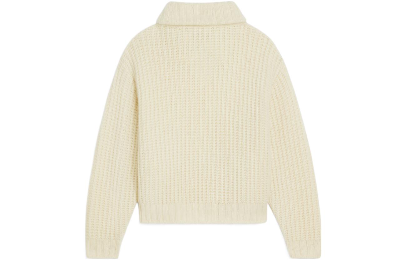Lookbook (W) セリーヌ FW23 リブ編みニット襟付きセーター オフホワイト 2ADX8284X-01OW