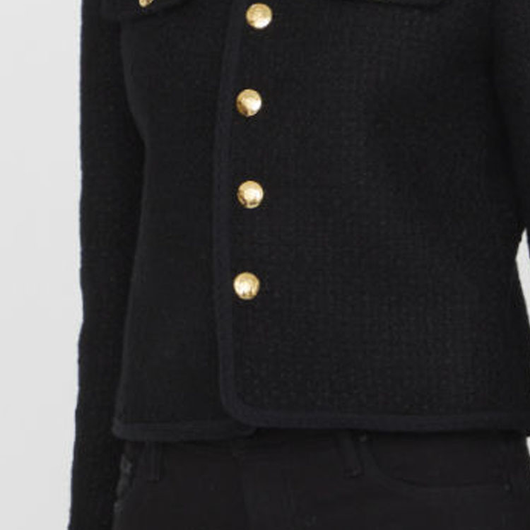 (Women) CELINE FW23  Solid Color Single-Breasted Casual Jacket Black. 2V99P764L-38NO 圖 7