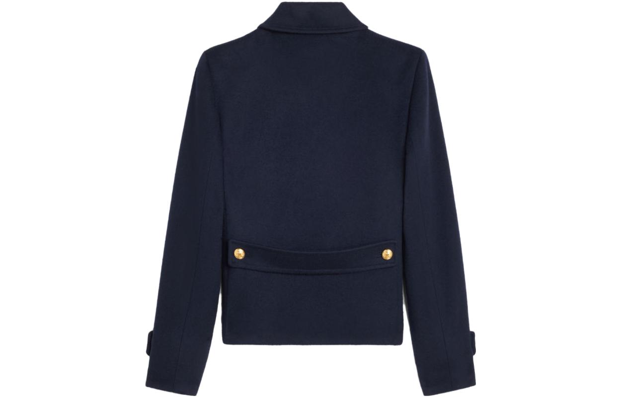 (Women) CELINE FW23  Solid Double-Breasted Casual Jacket - Dark Blue 2M16B998K-07MR 圖 3