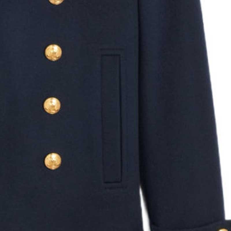 (Women) CELINE FW23  Solid Double-Breasted Casual Jacket - Dark Blue 2M16B998K-07MR 圖 7