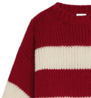 (W) Jersey de Punto a Rayas Rojo Blanco CELINE FW23 Ajuste Casual Suelto 2ADC4932V-01LV Shop (W) Jersey de Punto a Rayas Rojo Blanco CELINE FW23 Ajuste Casual Suelto 2ADC4932V-01LV