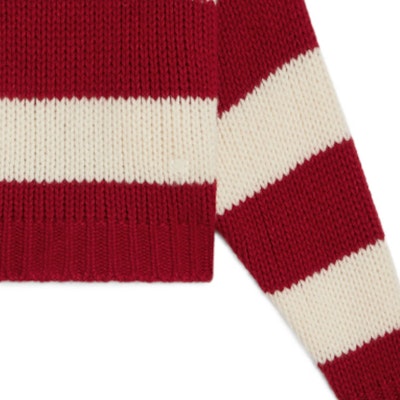 (W) Jersey de Punto a Rayas Rojo Blanco CELINE FW23 Ajuste Casual Suelto 2ADC4932V-01LV Details for (W) Jersey de Punto a Rayas Rojo Blanco CELINE FW23 Ajuste Casual Suelto 2ADC4932V-01LV