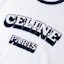 Details for (W) CELINE FW23 Baju-T Putih Lengan Pendek dengan Cetakan Logo. 2X36H671Q-01MA