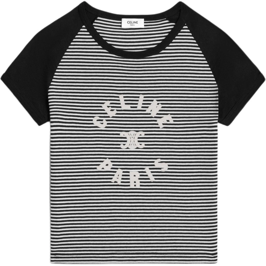 women-celine-fw-24-black-striped-logo-fitted-short-sleeve-t-shirt-2-x48-n615-z-38-by