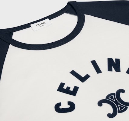 (Women) CELINE FW24 Contrast Logo Print Long Sleeve T-Shirt - Off-White. 2X89N507Z-02XM Purchase (Women) CELINE FW24 Contrast Logo Print Long Sleeve T-Shirt - Off-White. 2X89N507Z-02XM