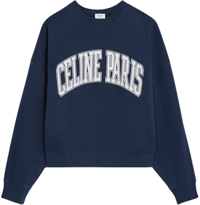 (W) セリーヌ FW24 ネイビーブルー フロックロゴ オーバーサイズ スウェットシャツ 2Y64G510Z-07XH Buy (W) セリーヌ FW24 ネイビーブルー フロックロゴ オーバーサイズ スウェットシャツ 2Y64G510Z-07XH