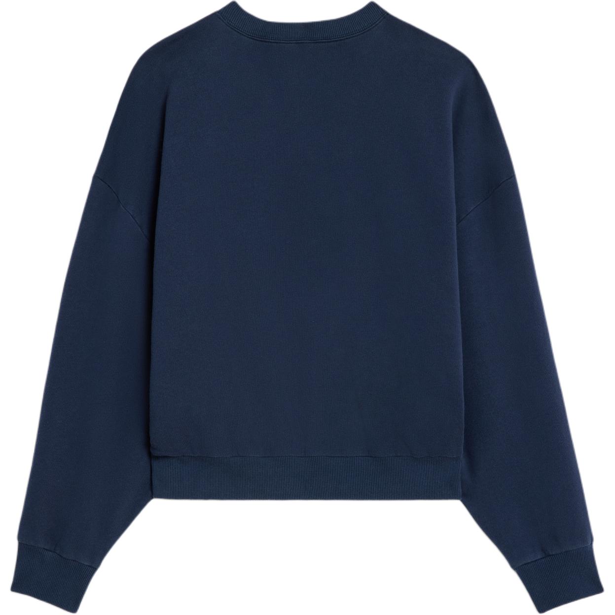 Lookbook (W) セリーヌ FW24 ネイビーブルー フロックロゴ オーバーサイズ スウェットシャツ 2Y64G510Z-07XH