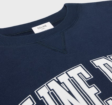 (W) セリーヌ FW24 ネイビーブルー フロックロゴ オーバーサイズ スウェットシャツ 2Y64G510Z-07XH Shop (W) セリーヌ FW24 ネイビーブルー フロックロゴ オーバーサイズ スウェットシャツ 2Y64G510Z-07XH