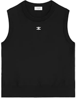(Women) Celine FW25 Fine Wool Ribbed Trim Crewneck Vest RX0I70100-38NO (Women) Celine FW25 Fine Wool Ribbed Trim Crewneck Vest RX0I70100-38NO