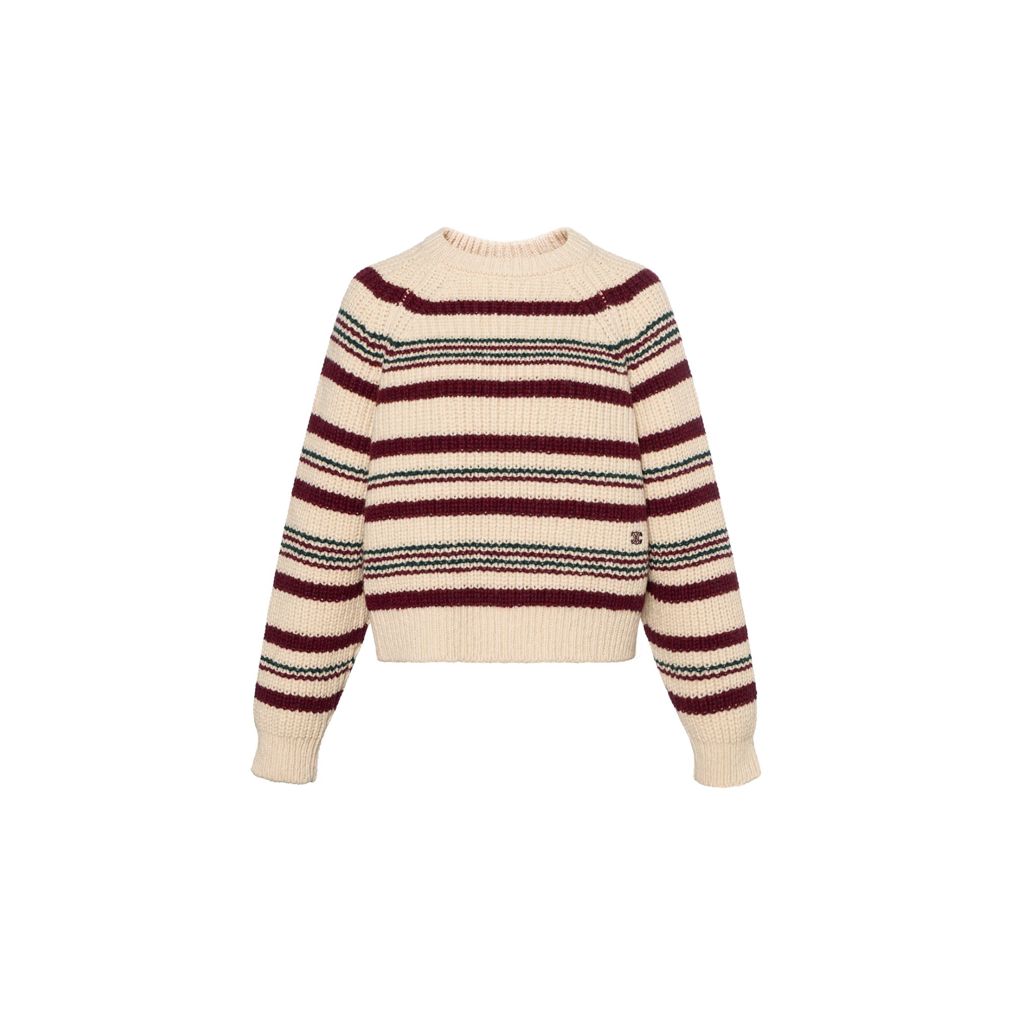 (Women) CELINE FWF23 Multicolor Striped Long Sleeve Sweater  Casual Knitwear. 2ADX4929V-01OW