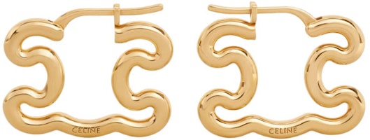 (Women) CELINE Gold Fashion Trendy Cute Casual Earrings 460HS6BRA-35OR (Women) CELINE Gold Fashion Trendy Cute Casual Earrings 460HS6BRA-35OR
