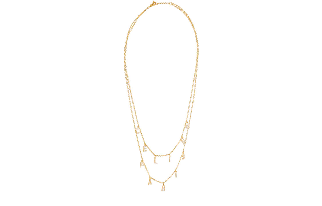 Shop (W) 셀린느 골드 패션 여성 캐주얼 만능 목걸이. 46X476BZI-35OR