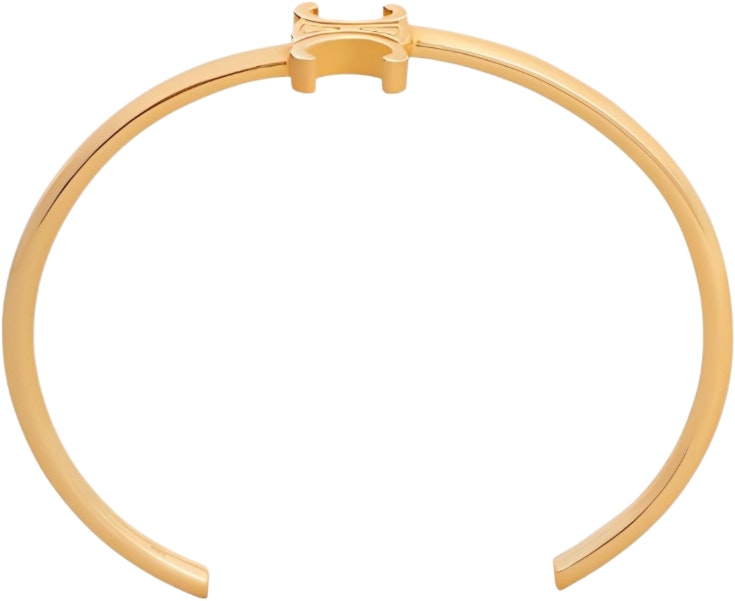 women-celine-graphic-design-adjustable-brass-bracelet-for-women-gold-460-pq-6-bra-35-or