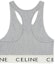 Lookbook (W) 셀린 그레이 니트 로고 레터 스포츠 탱크탑 2A67L372N-10GO
