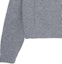 Sizing (Women) CELINE Grey Short Wool Hoodie with Logo Print. 2A36T423P-09GM