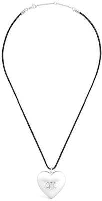 (W) CELINE Kalung Liontin Geometris Hati Wanita Perak/Hitam Kuningan Cotton. 460YO6BCO.36SB Lookbook (W) CELINE Kalung Liontin Geometris Hati Wanita Perak/Hitam Kuningan Cotton. 460YO6BCO.36SB