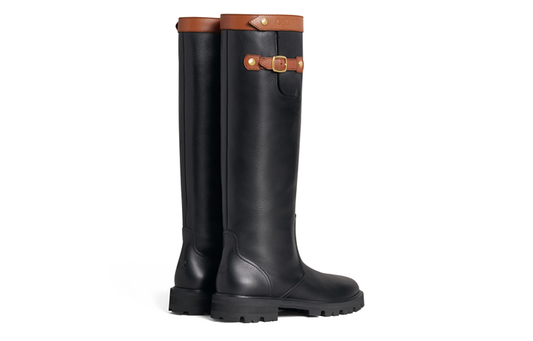 Lookbook (W) Bota Alta CELINE 'Cuero Negro'. 343823574C.04BT