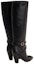 Lookbook (W) Boot Tinggi CELINE 'Kulit Hitam' 354113891C.38NO