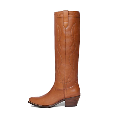 (W) CELINE High-Top Boot 'Brown Calfskin'
