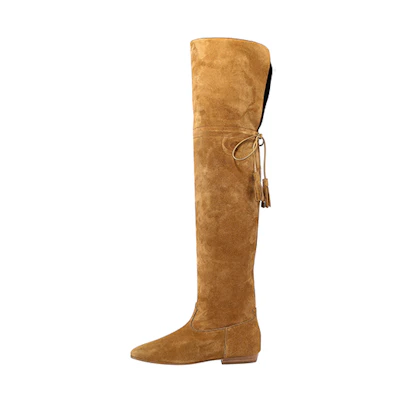 (W) CELINE High-Top Boot 'Brown Suede'