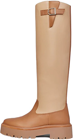 women-celine-high-top-boots-brown-buckle-348603190-c-04-bg
