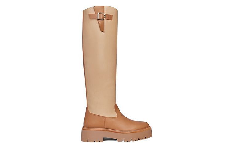 Order (W) CELINE 高帮靴子 '棕色扣环' 348603190C.04BG