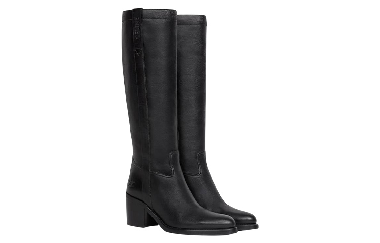 Order (W) CELINE High-Top Slip-On ''Schwarzes Leder Mode'' 349123492C.38NO