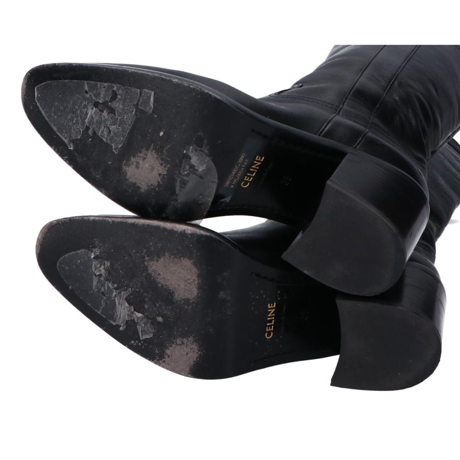 Shop (W) CELINE High-Top Slip-On ''Schwarzes Leder Mode'' 349123492C.38NO