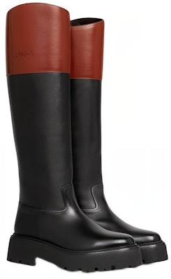 (W) 셀린 하이탑 슬립온 부츠 '블랙 브라운' 351443755C.38NM Order (W) 셀린 하이탑 슬립온 부츠 '블랙 브라운' 351443755C.38NM