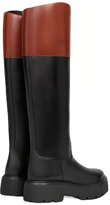 (W) CELINE Hoge Slip-On Laarzen ''Zwart Bruin'' 351443755C.38NM Lookbook (W) CELINE Hoge Slip-On Laarzen ''Zwart Bruin'' 351443755C.38NM