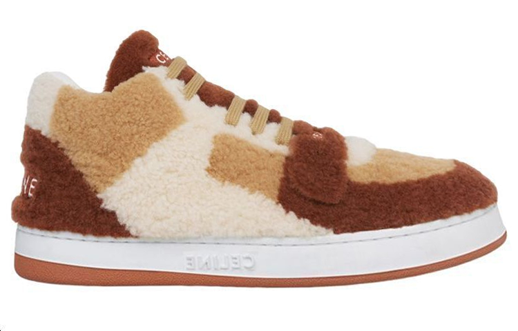 Order (W) Zapatillas Altas CELINE 'Lana Marrón Roja' 350883735C.19ED