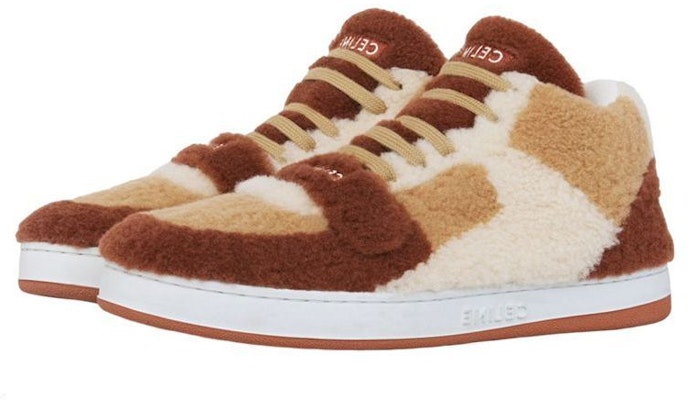 (Women) CELINE High-Top Sneaker 'Red Brown Wool' 350883735C.19ED Lookbook (Women) CELINE High-Top Sneaker 'Red Brown Wool' 350883735C.19ED