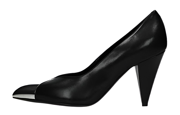 (Women) CELINE High Heel 'Black Leather' 328193082C.38NS