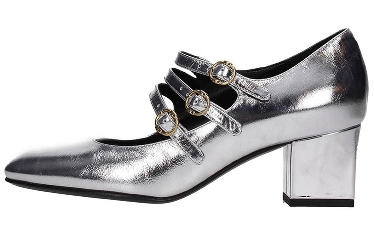 (W) CELINE High Heel 'Silver Leather'