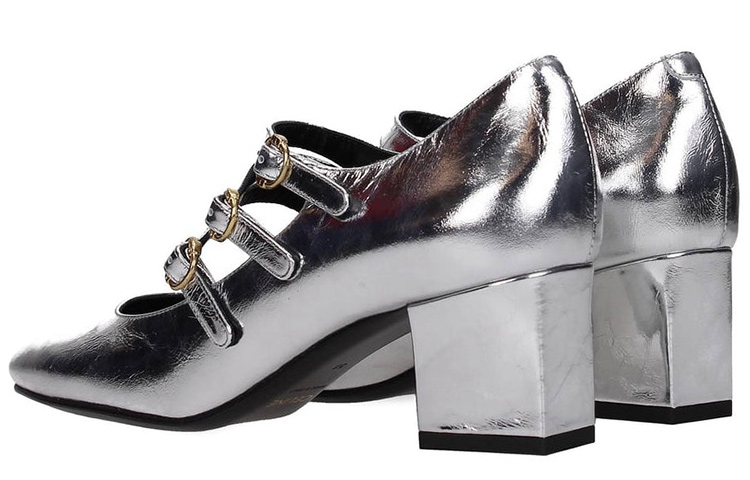 (W) CELINE High Heel 'Silver Leather' 圖 4