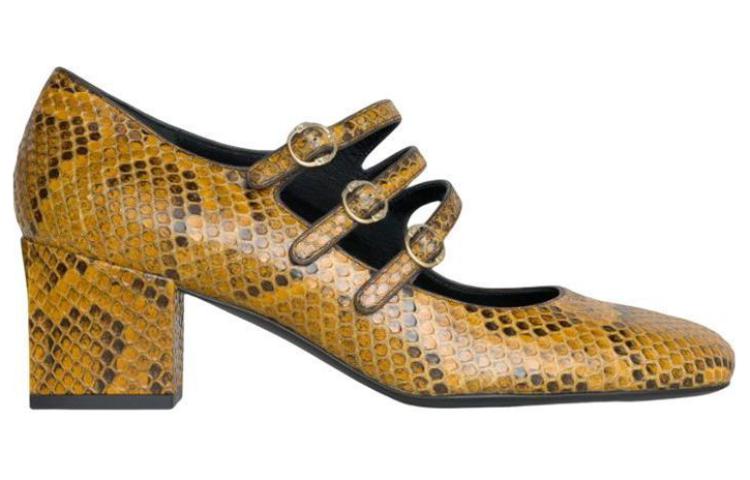 (W) CELINE High Heel Buckle 'Brown Leather' 圖 2