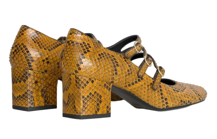 (W) CELINE High Heel Buckle 'Brown Leather' 圖 4