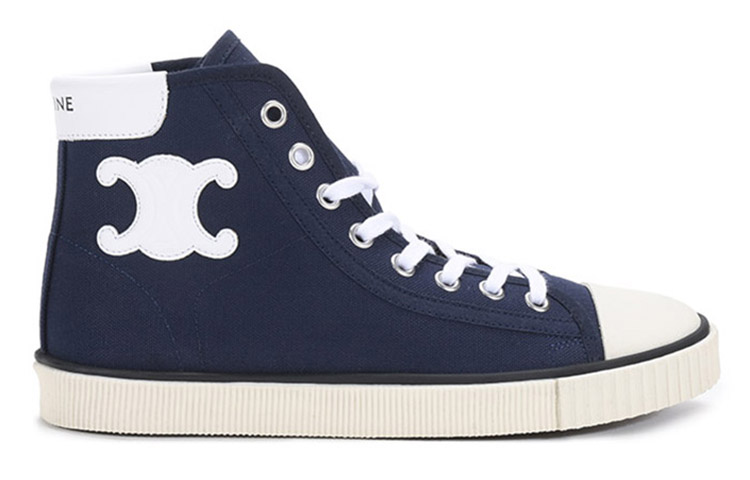(W) CELINE High-Top Canvas 'Navy' 圖 2